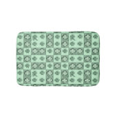  Groen St. Patrick retro shamrock patroon B Badmat (Voorkant)
