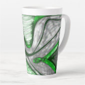 groen staal latte mok (Rechterhoek)