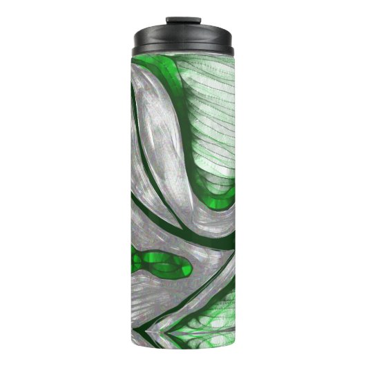 groen staal thermosbeker (Voorkant)