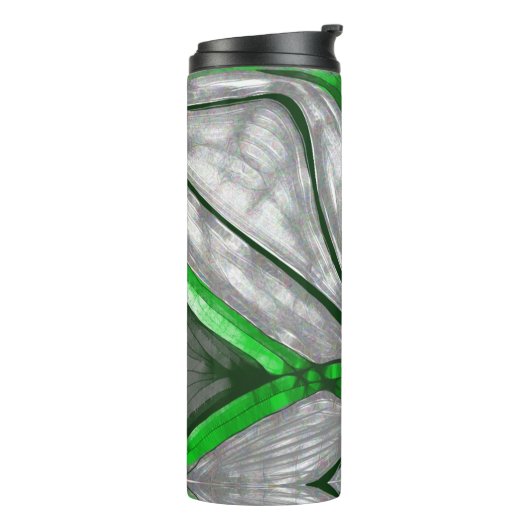 groen staal thermosbeker (Gedraaid links)