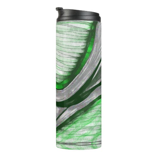 groen staal thermosbeker (Geroteerd rechts)