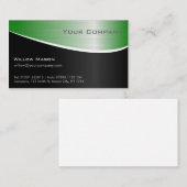 Groen staaleffect, professioneel Visitekaartje (Voorkant / Achterkant)