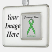 Groen Standaard Lint Tmpl (H-I) door Kenneth Yonci Verzilverd Omlijst Ornament (Links)