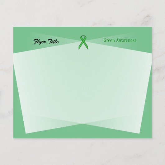 Groen standaardlint flyer (Achterkant)