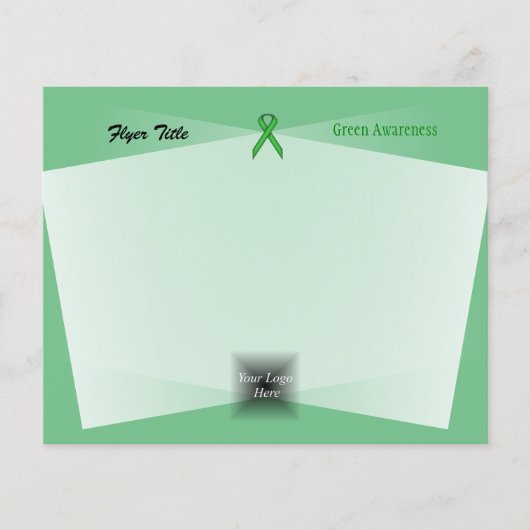 Groen standaardlint flyer (Voorkant)