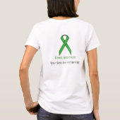 Groen standaardlint t-shirt (Achterkant)