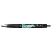 Groen Standbeeld van Liberty Afbeelding & Monogram Pen (Voorkant)