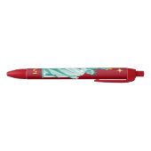 Groen Standbeeld van Liberty Afbeelding & Monogram Zwarte Inkt Pen (Bodem)