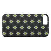 Groen Star-patroon op zwarte achtergrond Case-Mate iPhone Case (Achterkant (Horizontaal))