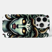 Groen Starend Medusa Hoofd vol Slangen Case-Mate iPhone Case (Achterkant (horizontaal))