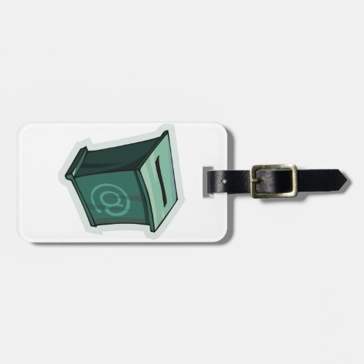 Groen stemvak bagagelabel (Voorkant horizontaal)