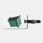 Groen stemvak bagagelabel (Achterkant horizontaal)