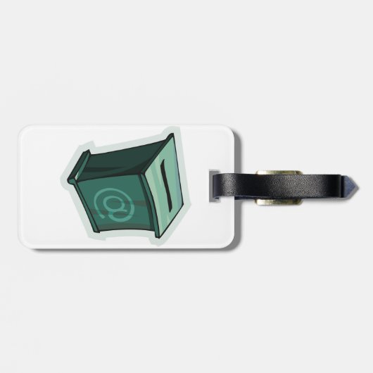 Groen stemvak bagagelabel (Achterkant horizontaal)