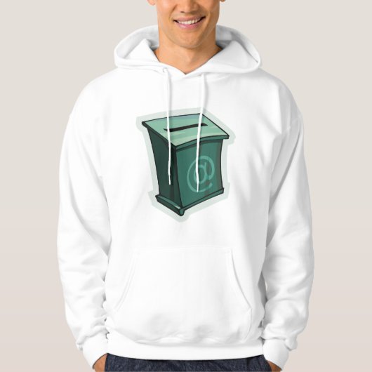 Groen stemvak hoodie (Voorkant)