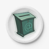 Groen stemvak papieren bordje (Voorkant)