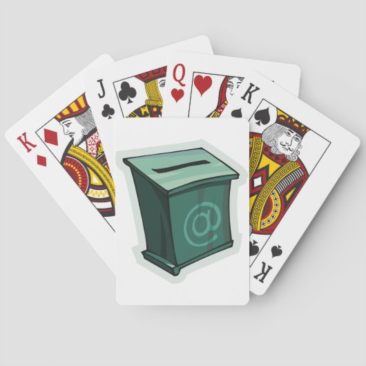 Groen stemvak pokerkaarten (Achterkant)