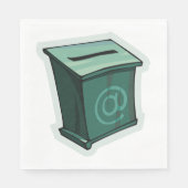 Groen stemvak servet (Voorkant)