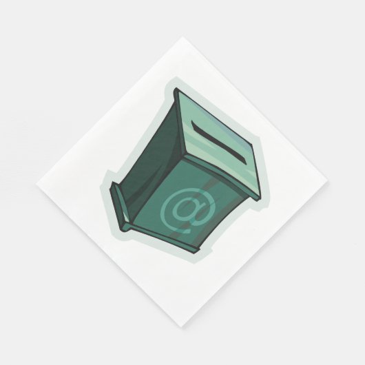 Groen stemvak servet (Hoek)