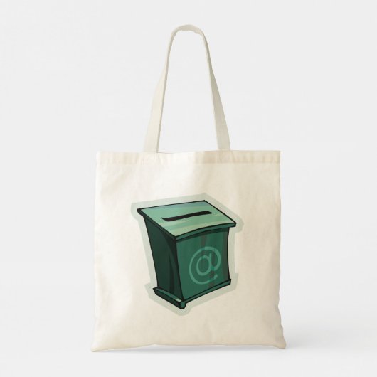 Groen stemvak tote bag (Achterkant)