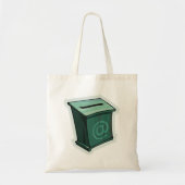 Groen stemvak tote bag (Voorkant)