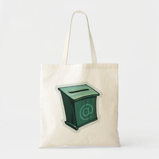 Groen stemvak tote bag (Voorkant)