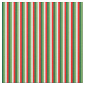 Groen, Ster Wit En Rode Klaver Pinstripes Stof (Close Up)