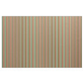 Groen, Ster Wit En Rode Klaver Pinstripes Stof (Fat Quarter)