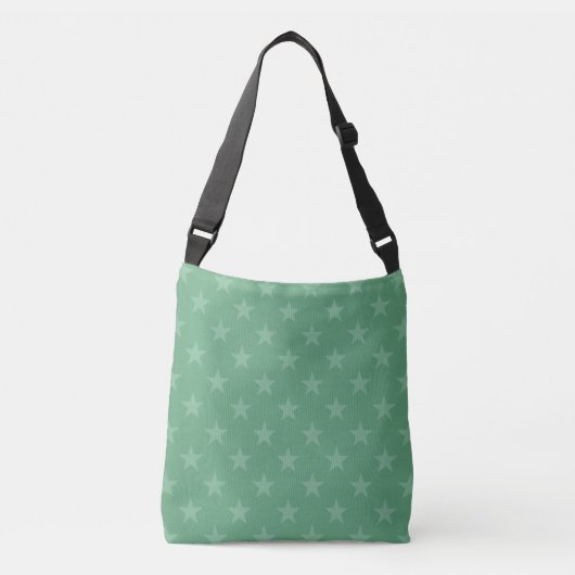 Groen sterpatroon crossbody tas (Voorkant)