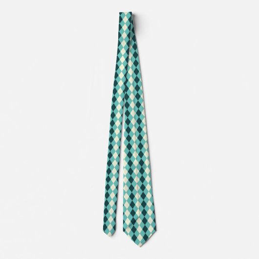 Groen stijlpatroon stropdas (Achterkant)