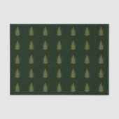 Groen stijlvol kerstboompapier tissuepapier (Voorkant)