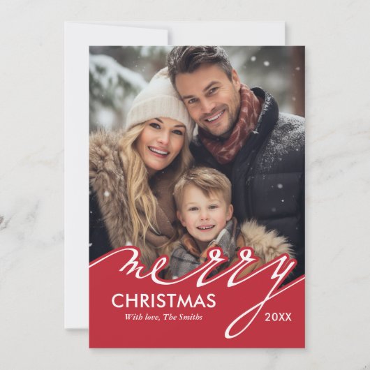 Groen stijlvol Prettige feestdagen Feestdagenkaart (Voorkant)