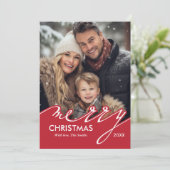 Groen stijlvol Prettige feestdagen Feestdagenkaart (Staand voorkant)