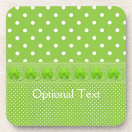 Groen, Stippen en shamrocks Bier Onderzetter