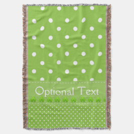 Groen, Stippen en shamrocks Deken