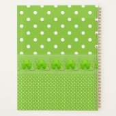 Groen, Stippen en shamrocks Planner (Achterkant)