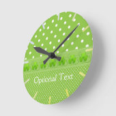 Groen, Stippen en shamrocks Ronde Klok (Hoek)