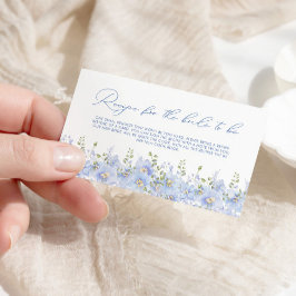 Groen Stoffig Blauw Bloemen Vrijgezellenfeest Rece Informatiekaartje