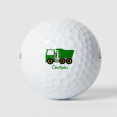 Groen stortwagen ontwerp golfballen (Voorkant)