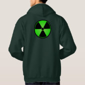 Groen stralingssymbool hoodie (Achterkant)