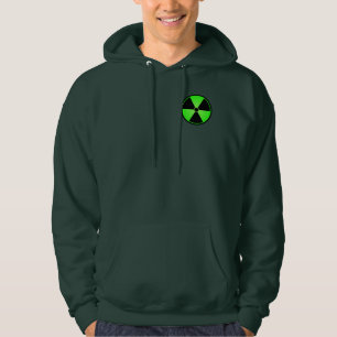 Groen stralingssymbool hoodie