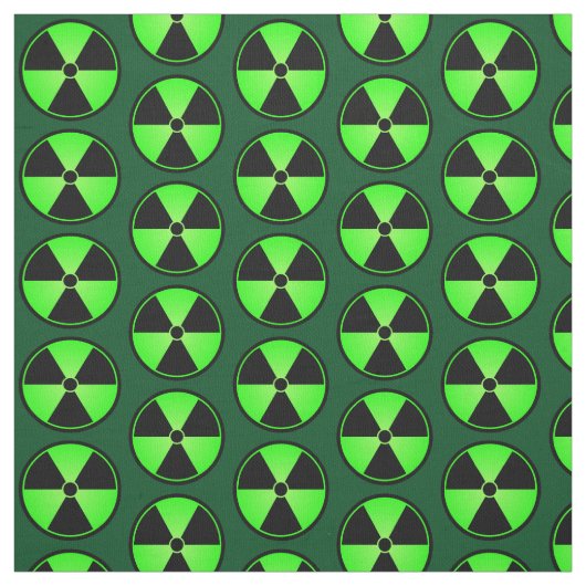 Groen stralingssymbool stof (Swatch)