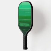 Groen Striped Add Name Monogram Team Pickleball Paddle (Links)