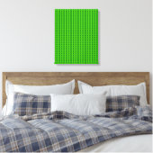 Groen striped kerstboompatroon canvas afdruk (Insitu (Slaapkamer))