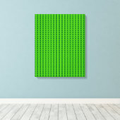 Groen striped kerstboompatroon canvas afdruk (Insitu (Houten vloer))