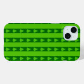 Groen striped kerstboompatroon Case-Mate iPhone case (Achterkant (horizontaal))