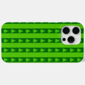 Groen striped kerstboompatroon Case-Mate iPhone case (Achterkant (horizontaal))