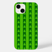 Groen striped kerstboompatroon Case-Mate iPhone case (Achterkant)