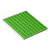 Groen striped kerstboompatroon notitieblok (Schuin)