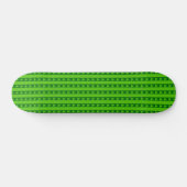 Groen striped kerstboompatroon persoonlijk skateboard (Horizontaal)