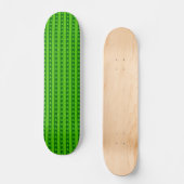 Groen striped kerstboompatroon persoonlijk skateboard (Voorkant)